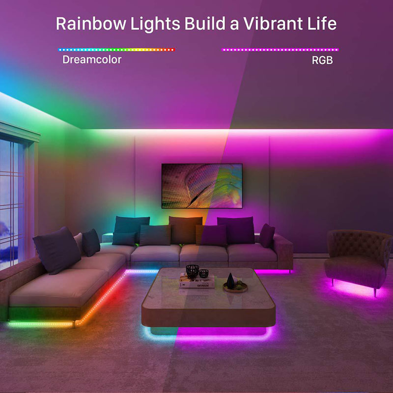 DC12V 16.4ft/5M 30LEDs/M 5050RGB Symphony Bluetooth Dimmable LED Light Strip Kit 5M300 Leds Full Color Happy Valley LED Light DC12V 16.4ft/5M 30LEDs/M 5050RGB Symphony Bluetooth Dimmable LED Light Strip Kit 5M300 Leds Full Color Happy Valley LED Light